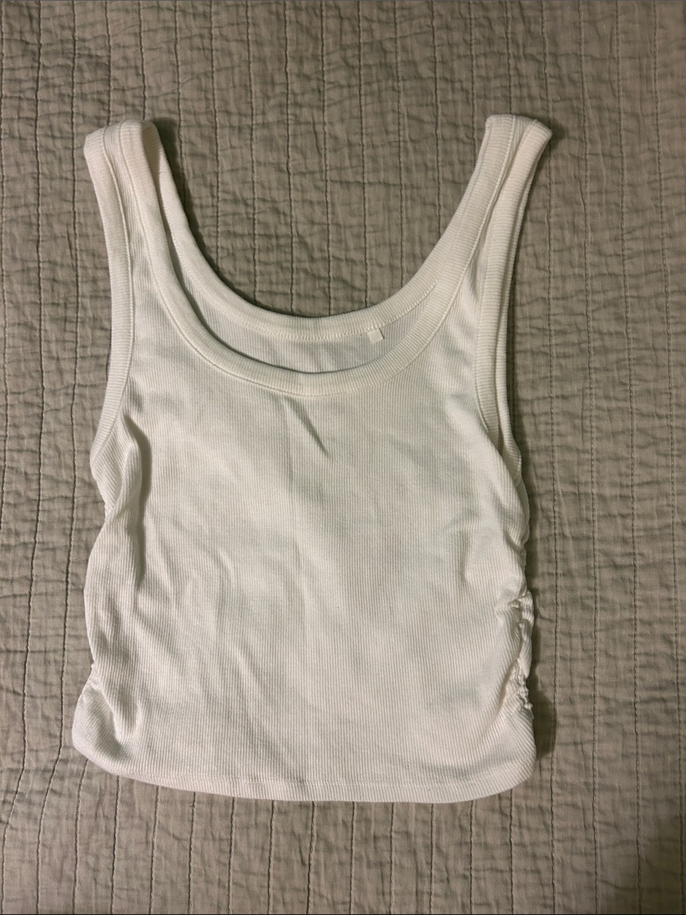 Pacsun White Ribbed Crop Top